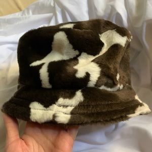 cow print bucket hat